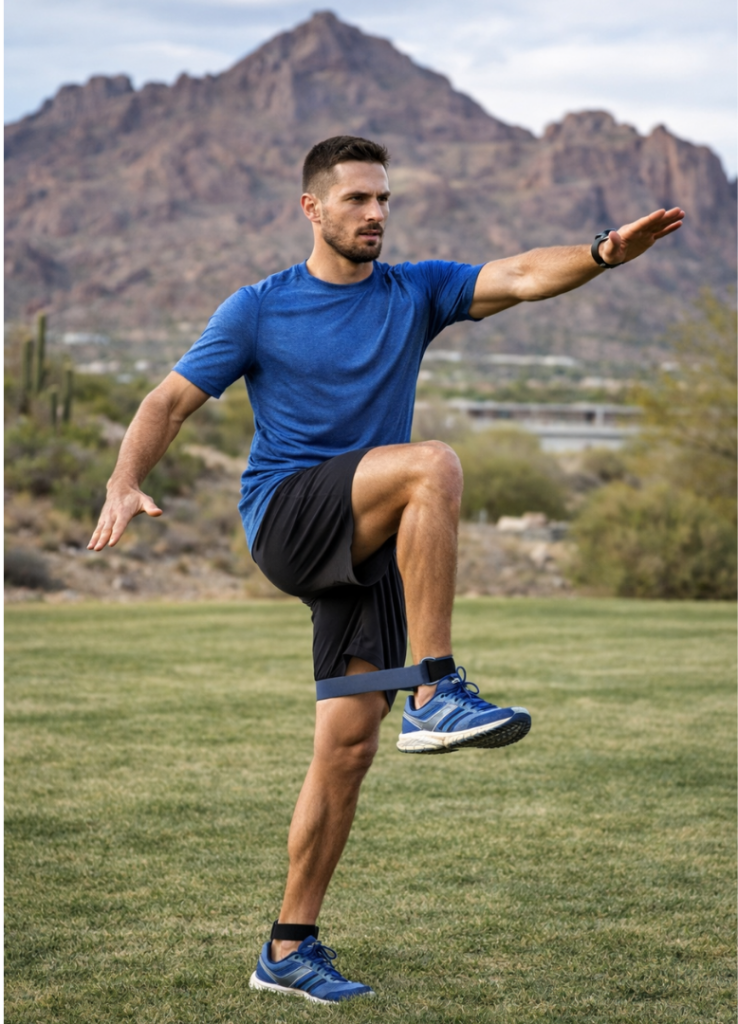 Neuromuscular Re‑Education exercise for improved kinetic patterns