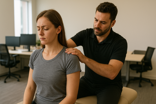 Deep Tissue Massage for Tech Neck and Shoulder Tension