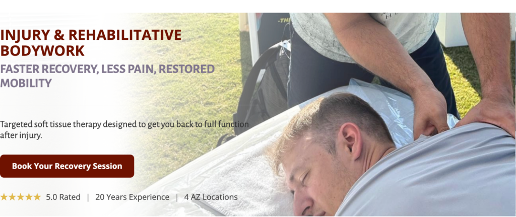 Massage therapy for ankle and knee recovery after hiking injuries